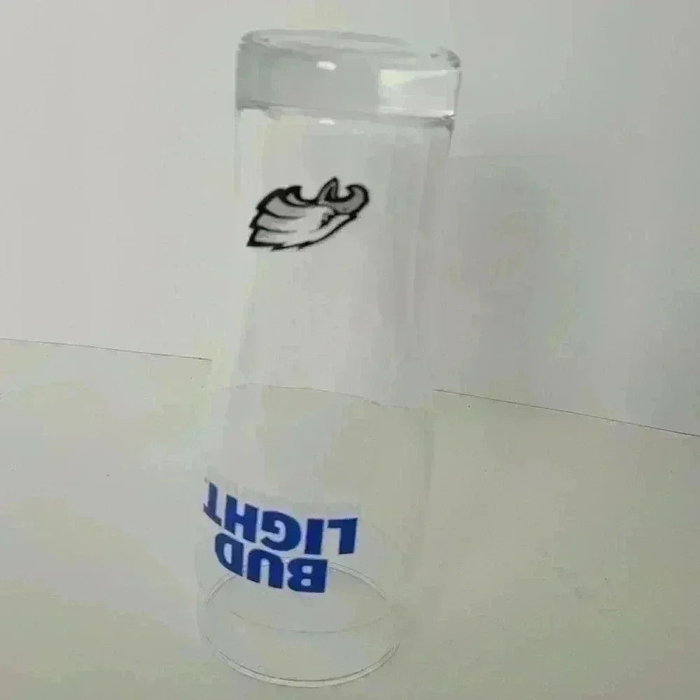 VTG Philadelphia Eagles NFL Bud Light Preimum Larger Style 16 Oz Pint Glass - Picture 5 of 10